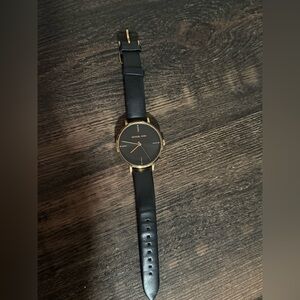 Michael Kors Black and Gold Timepiece